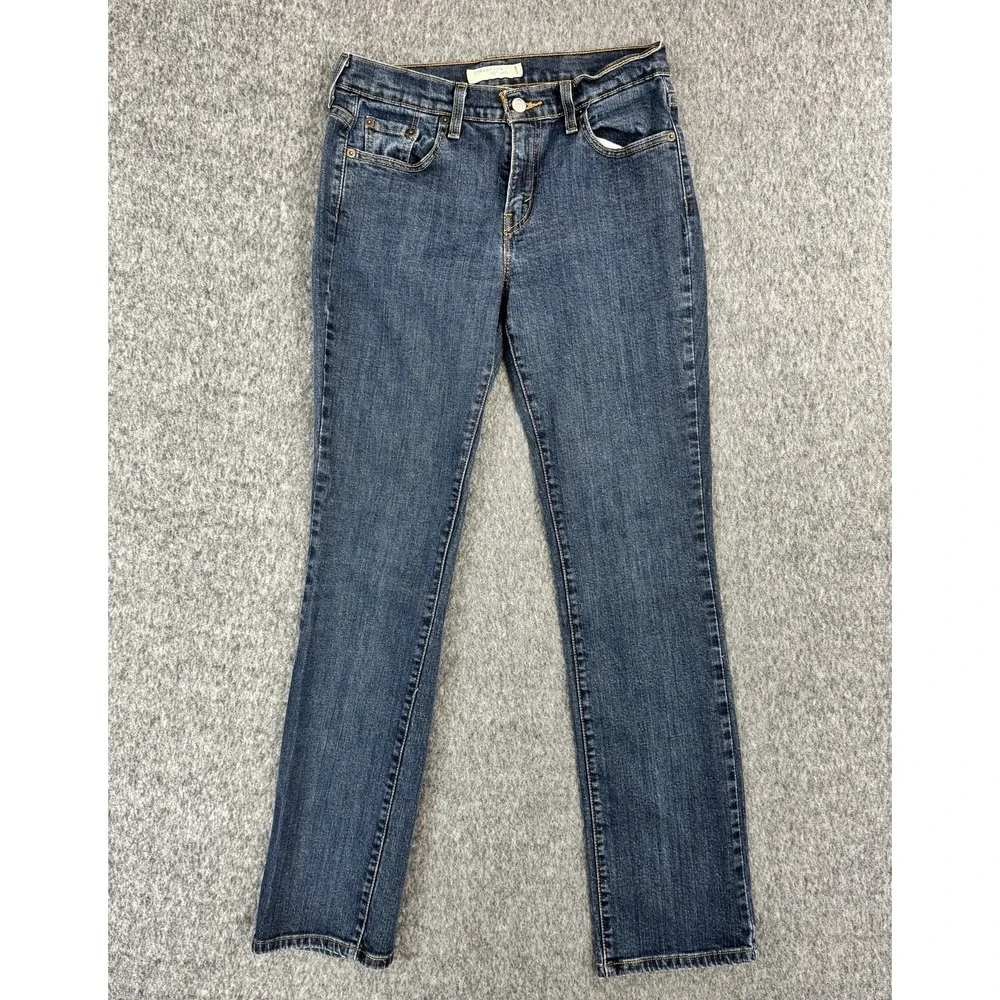 Levi's‎ 505 Straight Leg Denim Medium Wash Blue Mens 34x32 Regular Fit